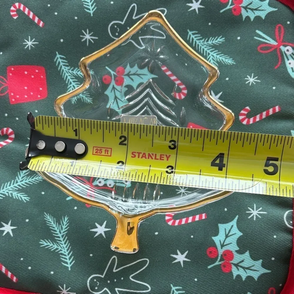 Mikasa Gold-Trimmed Holiday Tree Plate
